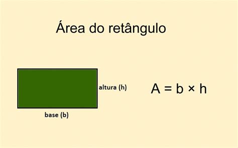 como calcular a area de um retângulo